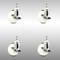 Service Caster 4 Inch 316SS Nylon Wheel Swivel 10mm Threaded Stem Caster Set Brake SCC SCC-SS316TS20S414-NYS-TLB-M1015-4 - alternate 1